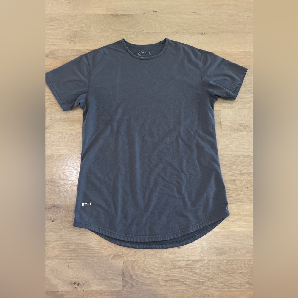 Bylt drop cut short sleeve gray size medium